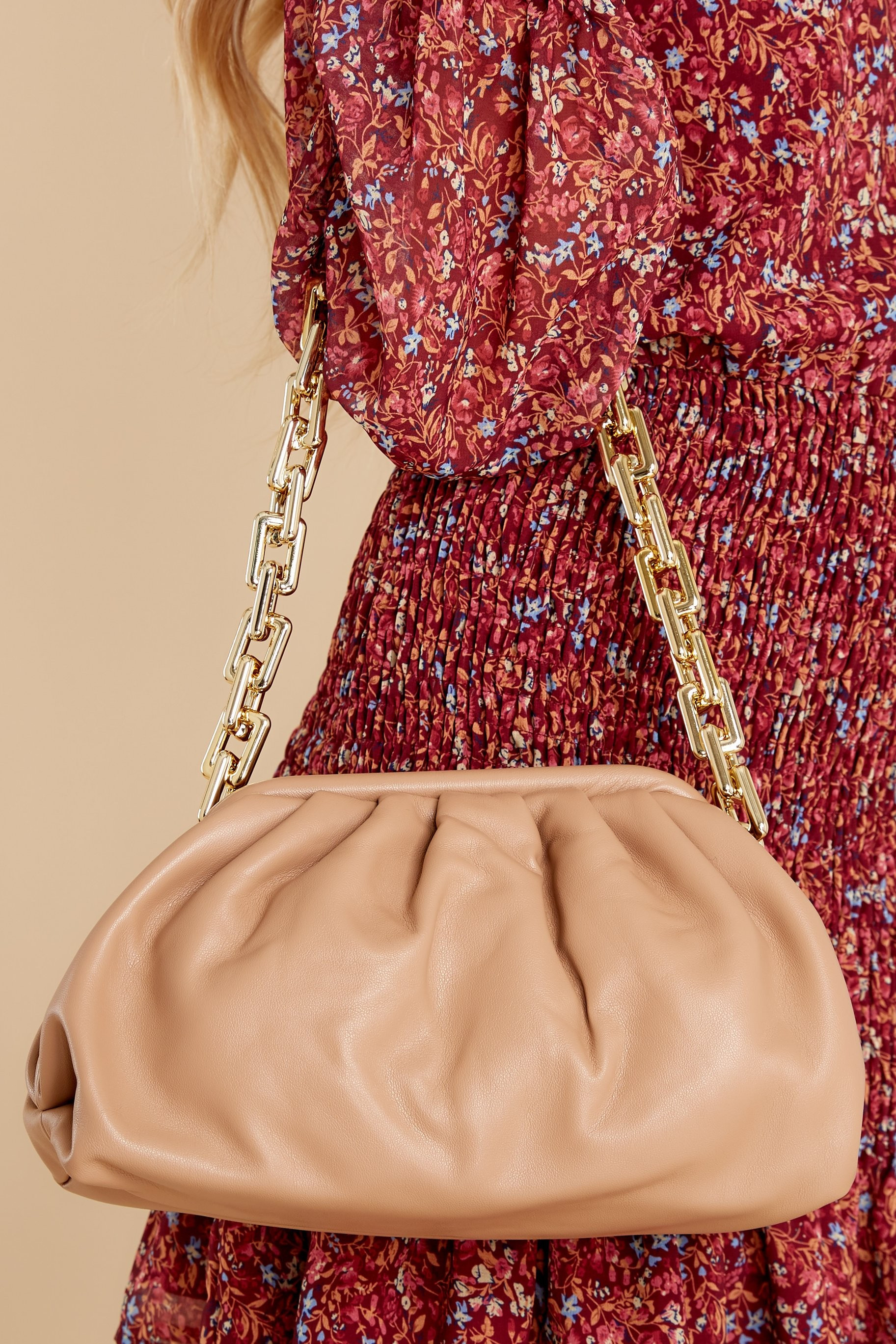 Inside Job Natural Bag | Red Dress 