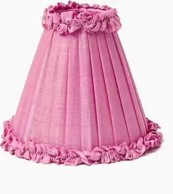Pink Frilled Silk Lampshade | Nordstrom