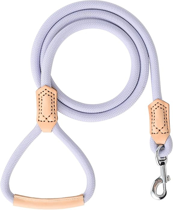 Mile High Life Leather Dog Leash, Heavy Duty Strong Genuine Leather Handle Rope Leash Soft and Co... | Amazon (US)