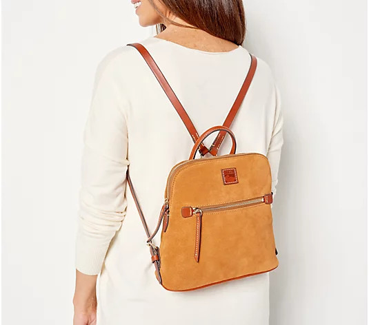Dooney & Bourke Suede Backpack - QVC.com | QVC