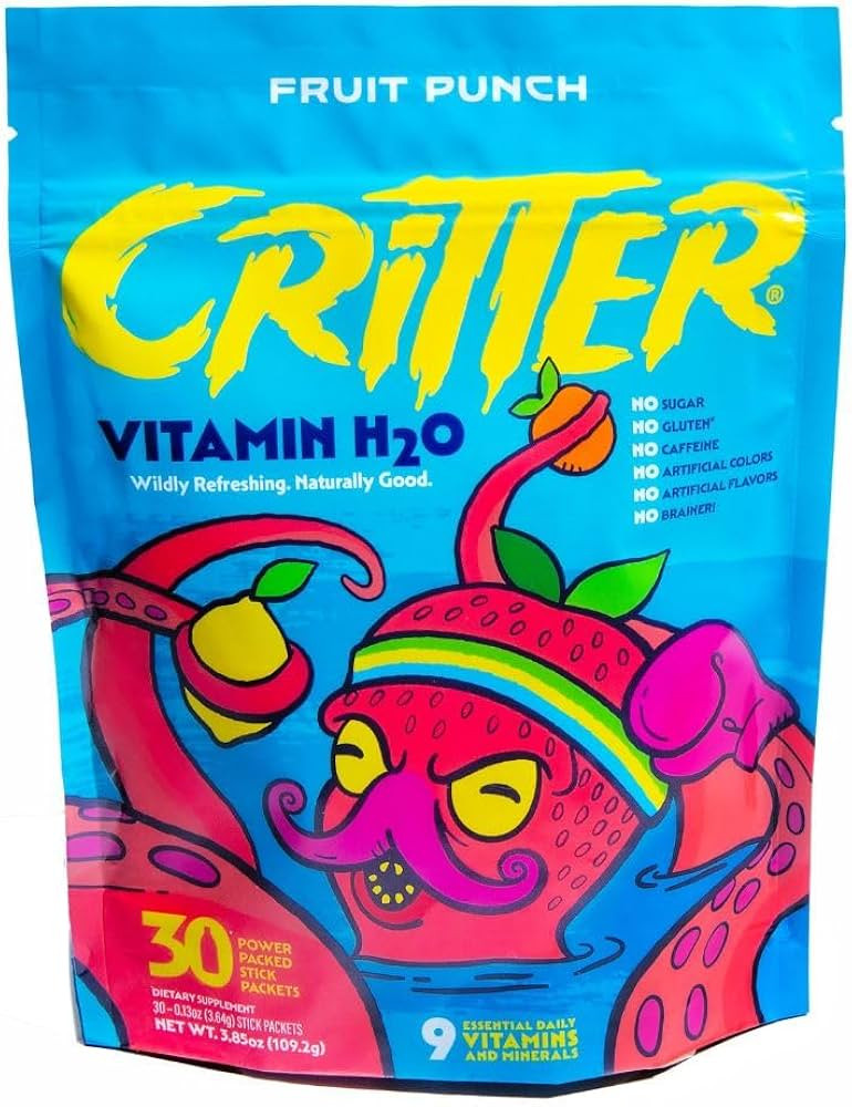 Critter Vitamin H2O – Kids’ Hydration & Multivitamin Drink Mix – Electrolytes, Essential Vi... | Amazon (US)