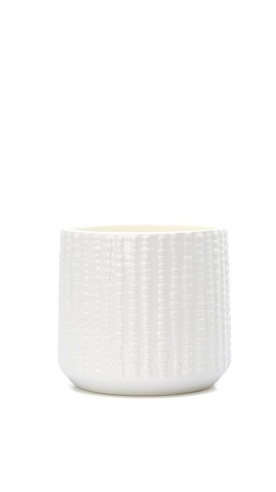 Arktiva Ceramic Planter Pot with Drainage Hole, 5 Inch Dia, Indoor and Outdoor, Home Patio Garden... | Amazon (US)