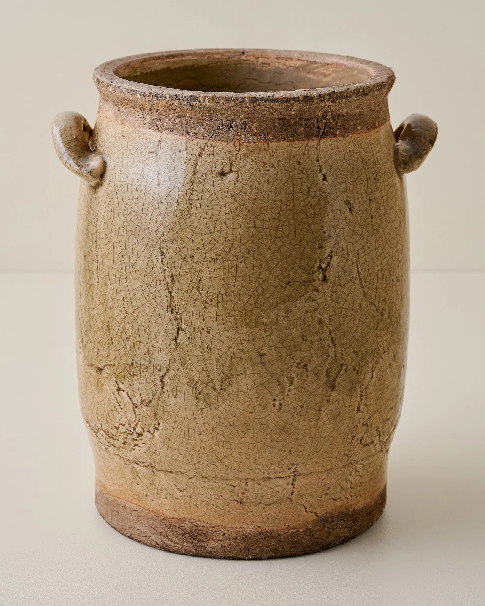 Hanson Crackle Handled Vase | Magnolia