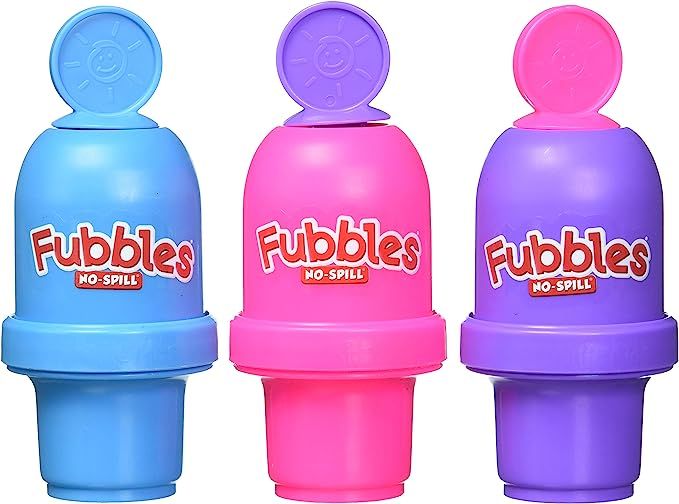 Little Kids Fubbles No Spill Bubble Tumbler Mini 3 Pack Party Favor Set, Includes 2oz of bubble s... | Amazon (US)