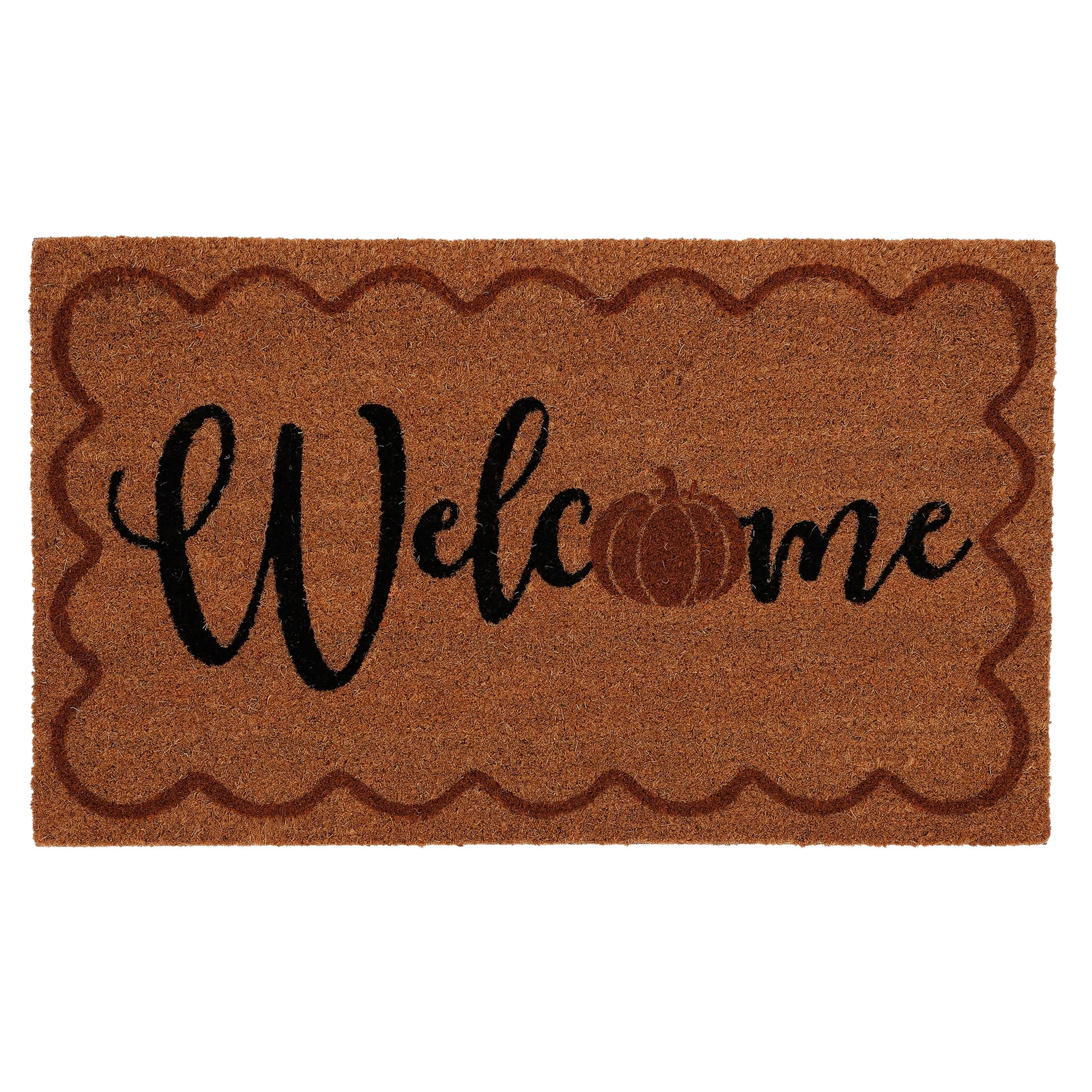 My Texas House Multicolor Welcome Pumpkin Outdoor Coir Doormat, 18" x 30" | Walmart (US)