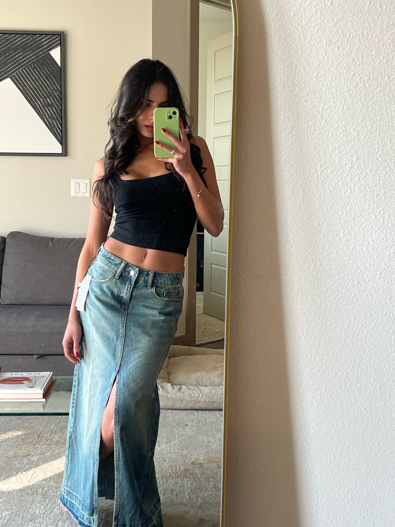 🖤
Denim maxi, maxi skirt, denim maxi skirt, summer trends, 2023 fashion trends, spring trends, fashion trends, urban outfitters

#LTKunder100 #LTKSeasonal #LTKfit