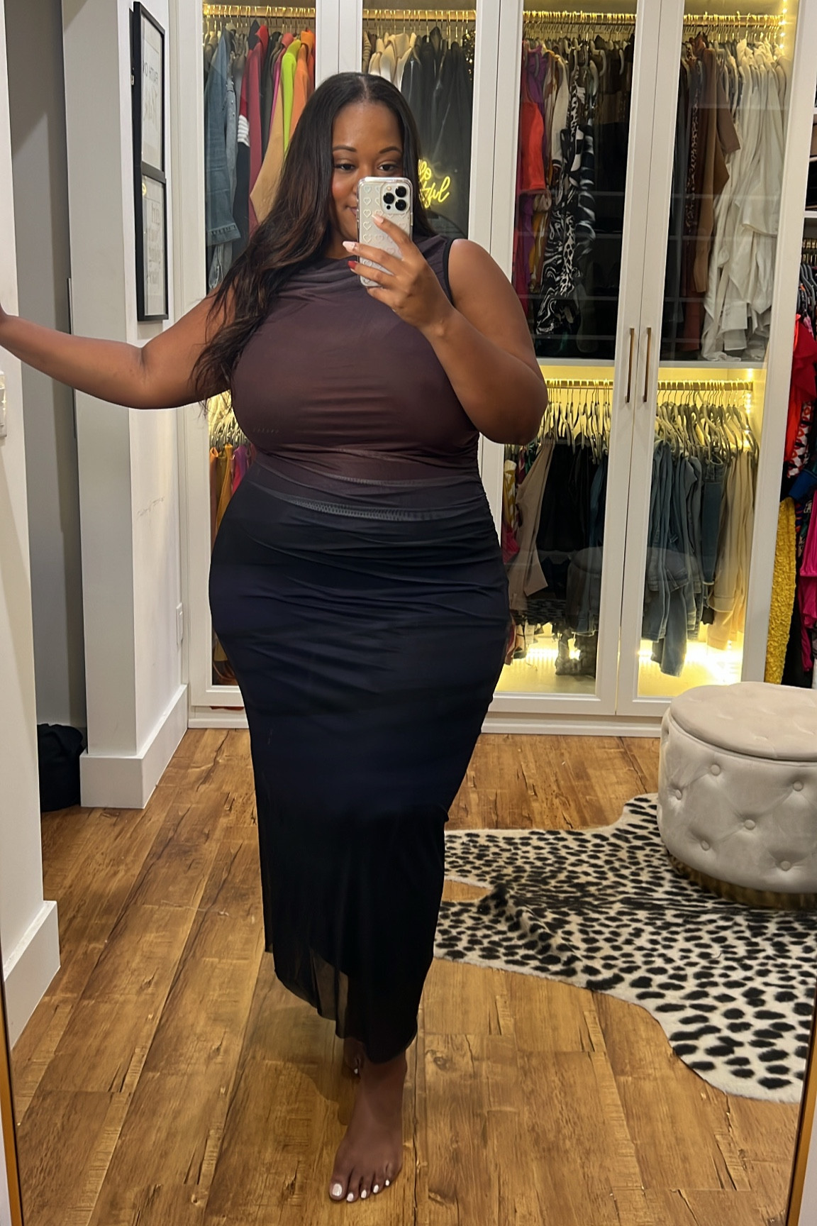 Maxi ombré mesh dress perfect for a night on the town. Throw a blazer over it or a Moto jacket! 

#LTKStyleTip #LTKFindsUnder50 #LTKPlusSize