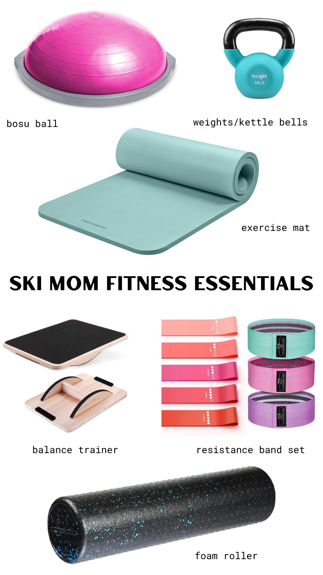 Building a home gym doesn’t have to be pricey. Aside from the Bosu ball, everything else is $40 or under. And trust me, having the right gear at home removes the last bits of friction.

#LTKActive #LTKTravel #LTKselfcare
