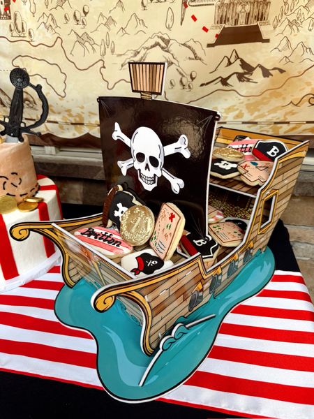 Pirate Ship Cupcake Stand / Kids Pirate themed birthday party decor / 

#LTKFindsUnder50 #LTKKids #LTKParties