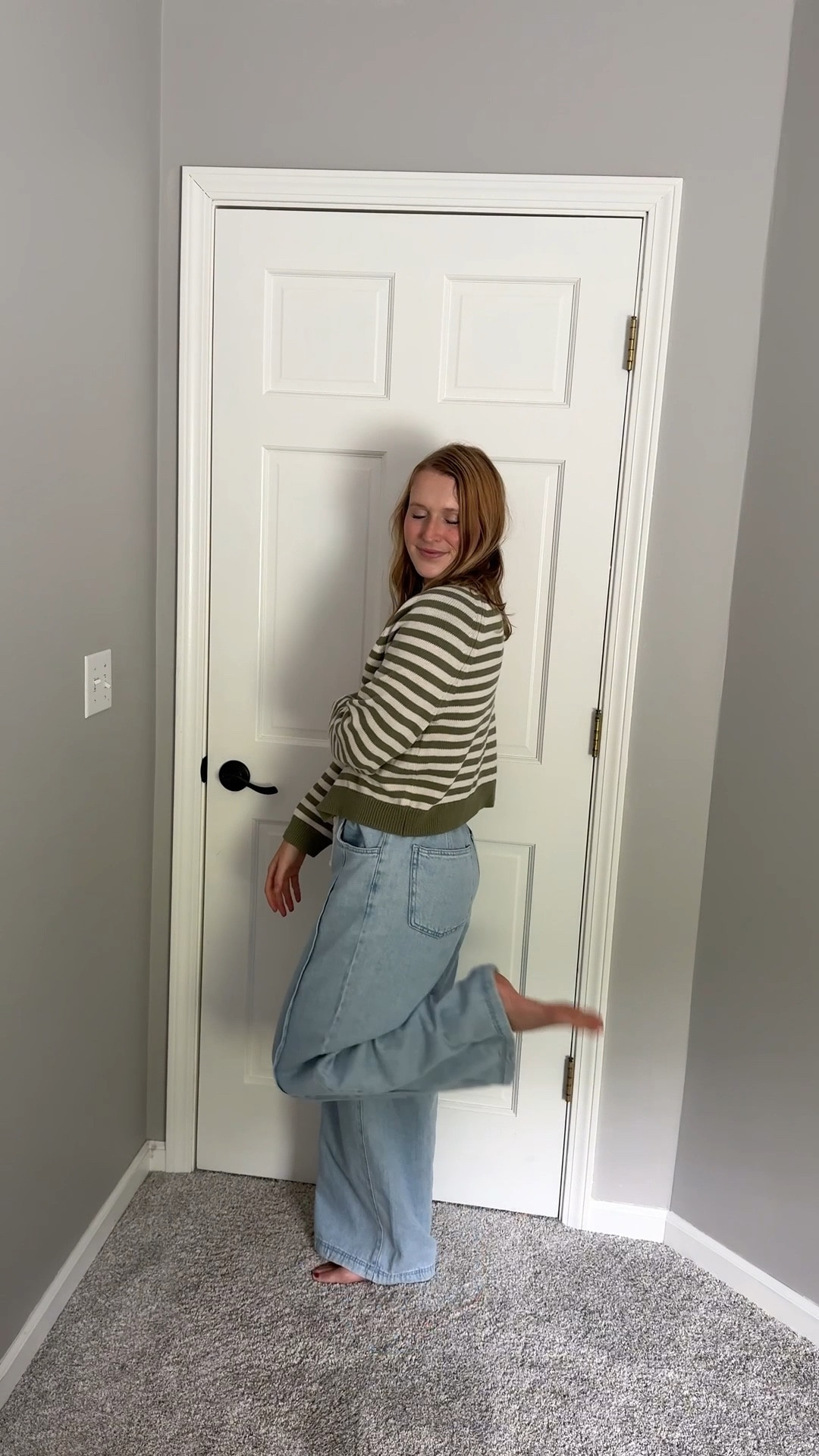 Me 🤝🏼 drawstring jeans + granny sweaters #target #ootd 

#LTKBeauty #LTKFamily #LTKFindsUnder50