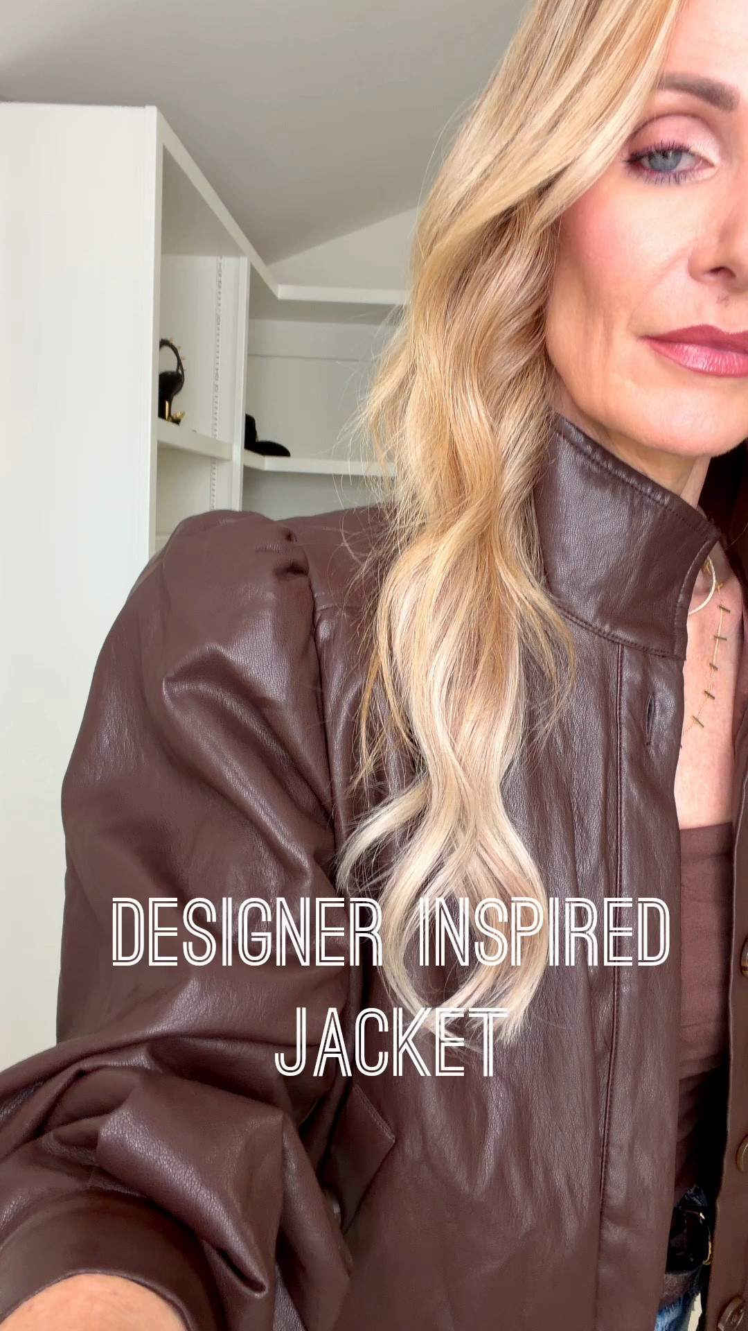 The Perfect Fall Outfit Formula: This chic leather jacket and denim outfit is one I’ll wear on repeat this fall! I love the sleeves and these flattering jeans are on sale! I’m wearing an XS in the jacket and a size 24 in the jeans. #FallOutfit #FallFashion #WomensJeans #FallJacket #Over40Style #LTKStyle #LTKSeasonal #LTKOver40 

 #LTKootd #LTKSeasonal #LTKOver40