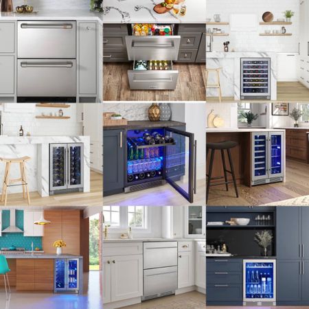 Get ready for your big game night? These freestanding / built-in under counter refrigerators can offer you additional refrigerated storage for kids snacks, champagne, appetizers, beverage and always-on-hand items in a more accessible location under the countertop.  #superbowl 

#LTKSeasonal #LTKparties #LTKhome