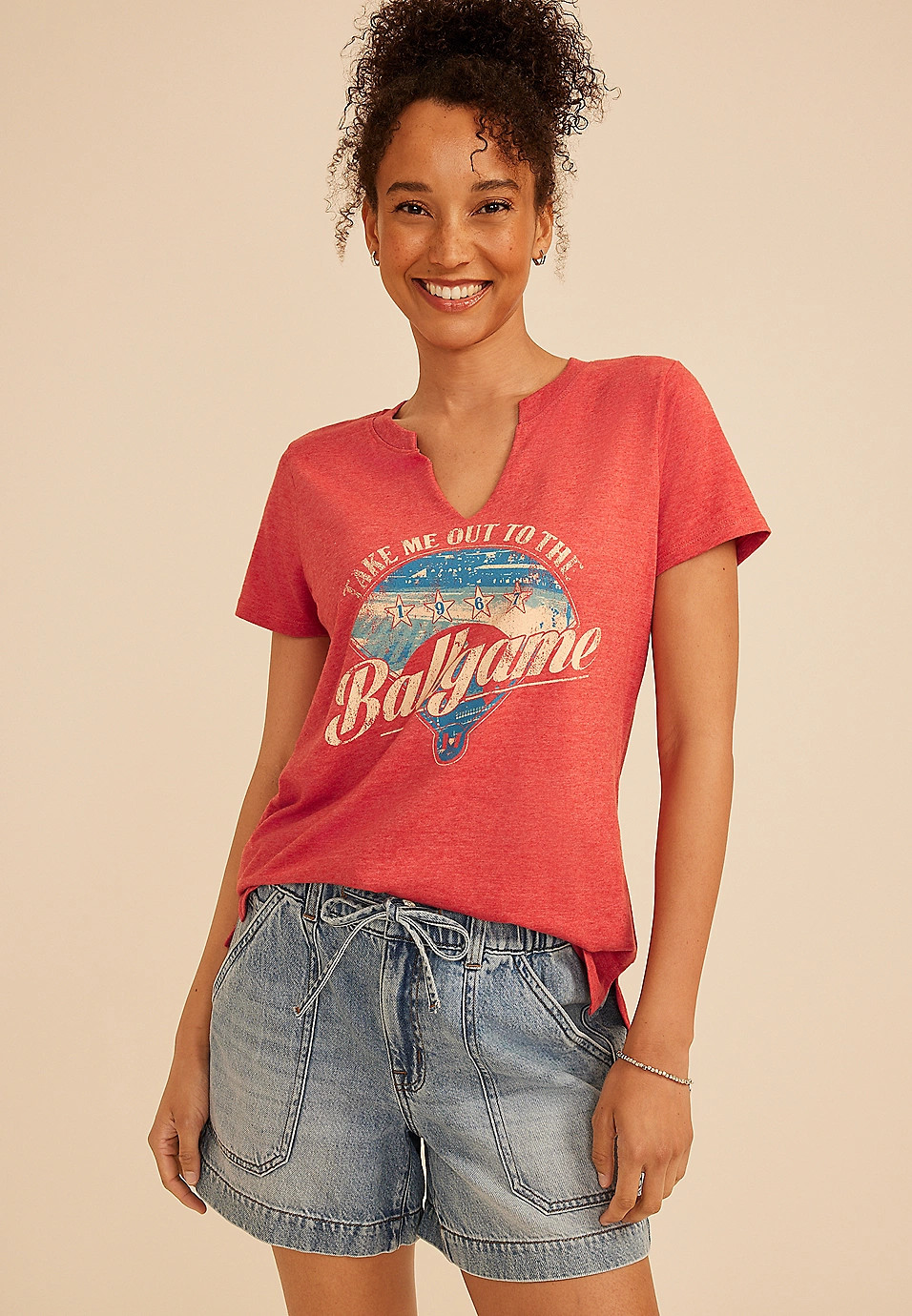 Take Me Out To The Ballgame Classic Fit Graphic Tee | Maurices