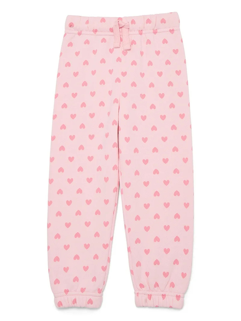 Wonder Nation Toddler Girls Fleece Jogger Pants, Sizes 2T-5T | Walmart (US)