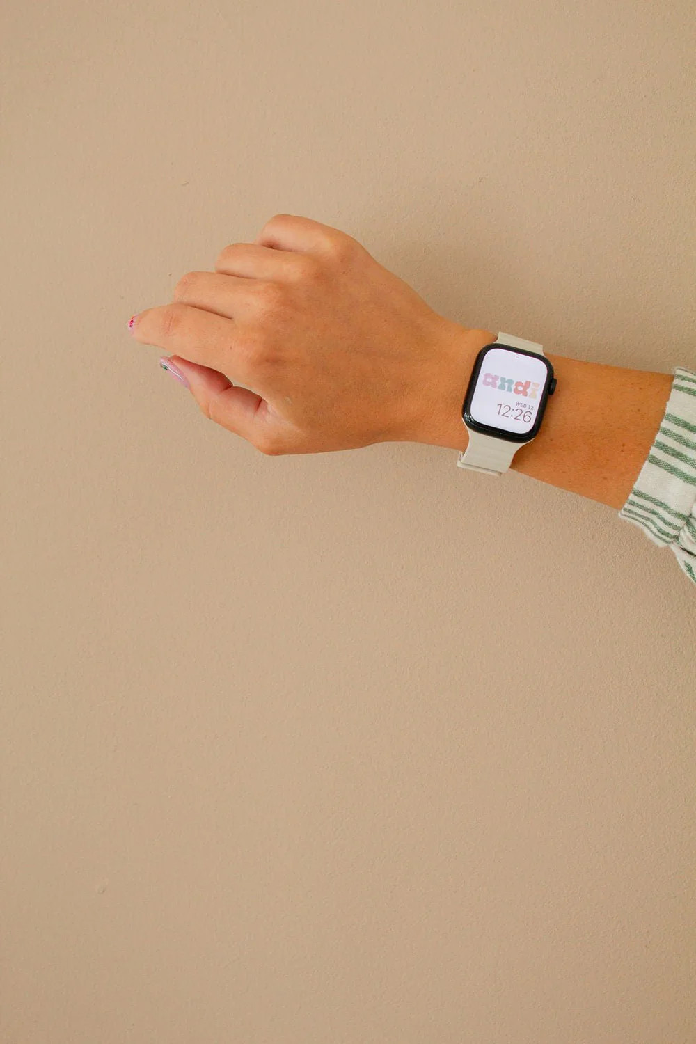 Warm White Magnetic Loop Watch Band | Shop Andi