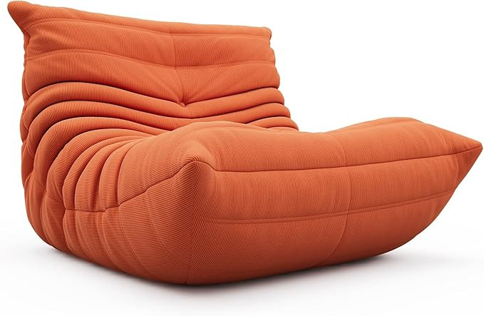 Togo Sofa, Furgle Oversized Armless Fireside Chair, Soft Corduroy Floor Lounge Chair Lazy Sofa Ac... | Amazon (US)