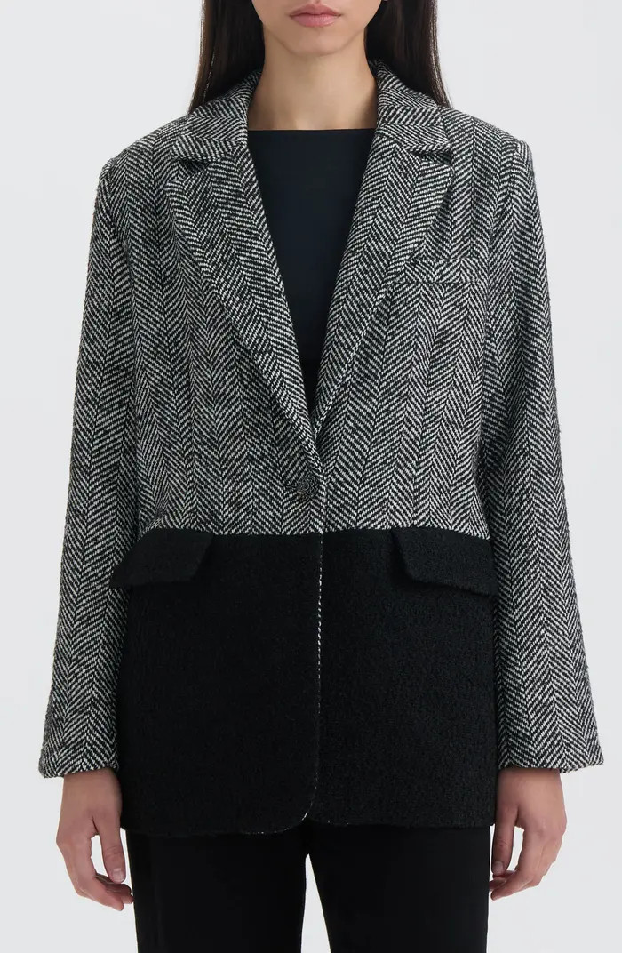 Tweed Colorblock Blazer | Nordstrom Rack