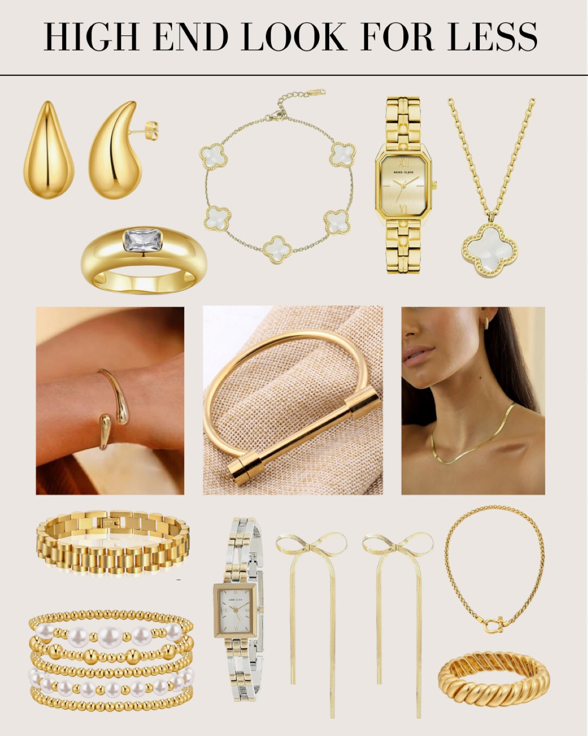 Get the high end jewelry looks for wayyyy less! I found all of these great gifting options on Amazon. Perfect for stocking stuffers or even just to add a pop to your holiday party outfits! I asked Santa for this cute bracelet stack in my stocking stuffers :)

#LTKparties #LTKGiftGuide #LTKfindsunder100