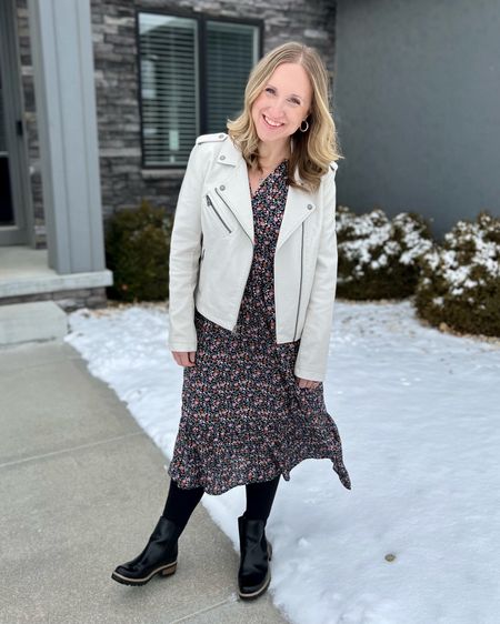 Team dresses in winter…as long as you have the right layers! Baby, it is COLD outside, so a great jacket, leggings/tights, and Chelsea boots will keep you warm!

#LTKunder100 #LTKstyletip #LTKSeasonal