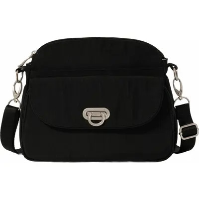 BAGGALLINI Coastal Flip Lock Crossbody Bag in Black W/Gold Hardware at Nordstrom | Nordstrom