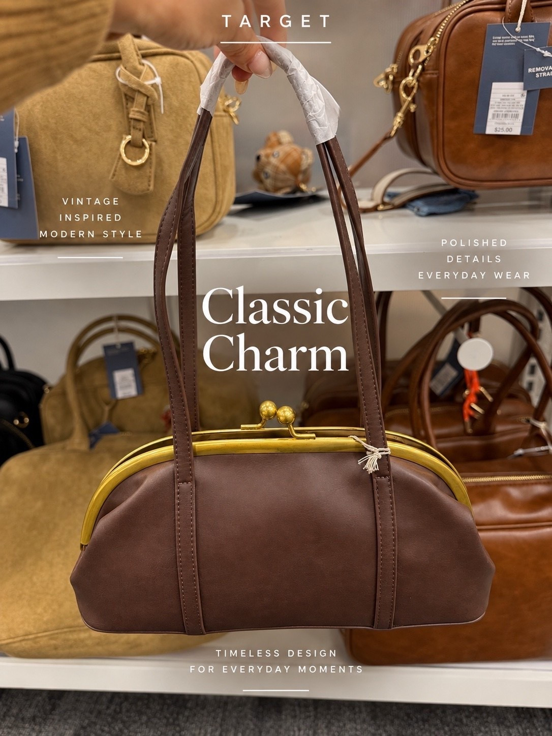 This vintage-inspired bag is so chic 🤎

#LTKgrwm #LTKootd #LTKU