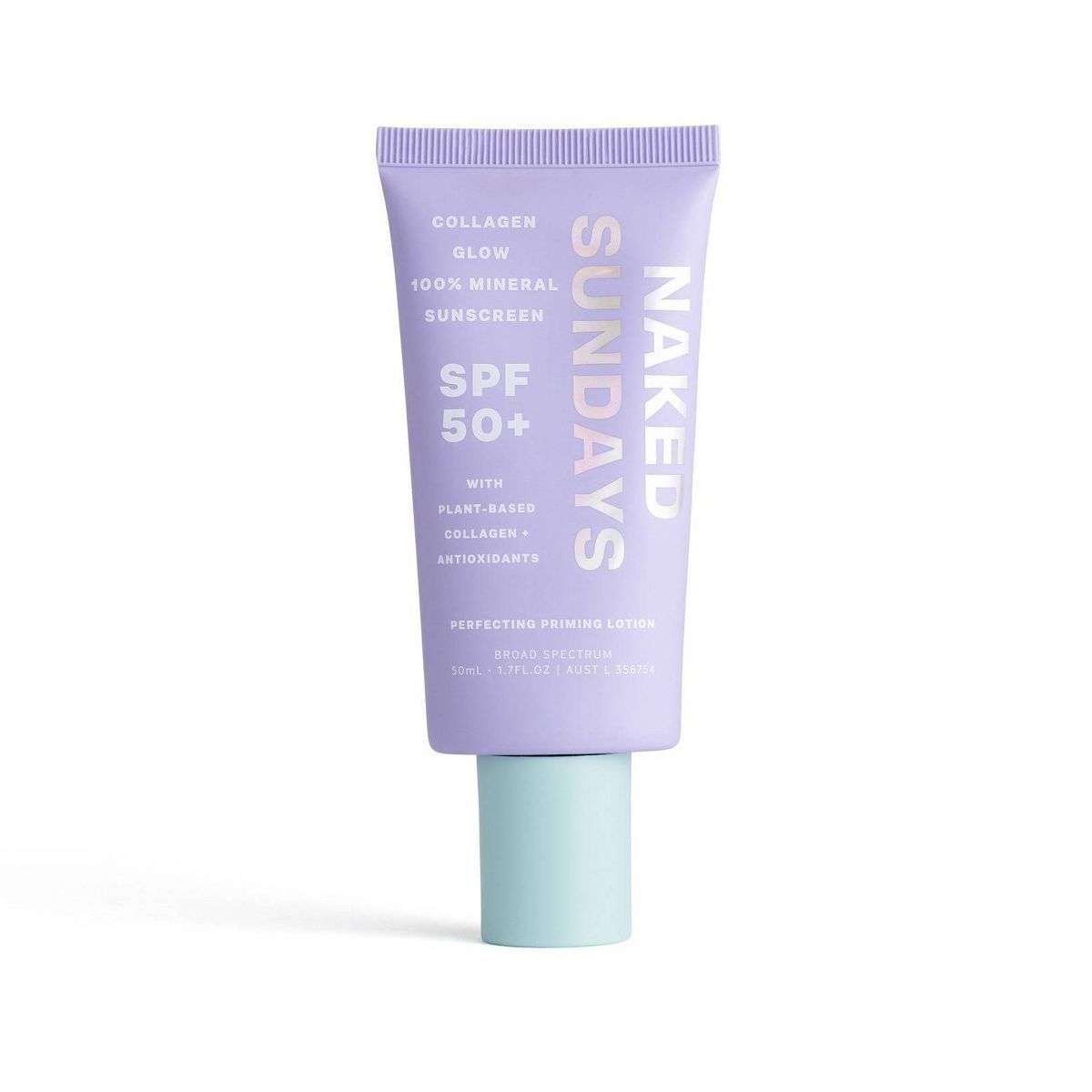 Naked Sundays Collagen Glow 100% Mineral Perfecting Priming Lotion - SPF50 + - 50ml | Target