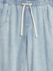 High Rise Wide-Leg Pull-On Jeans | Gap Factory