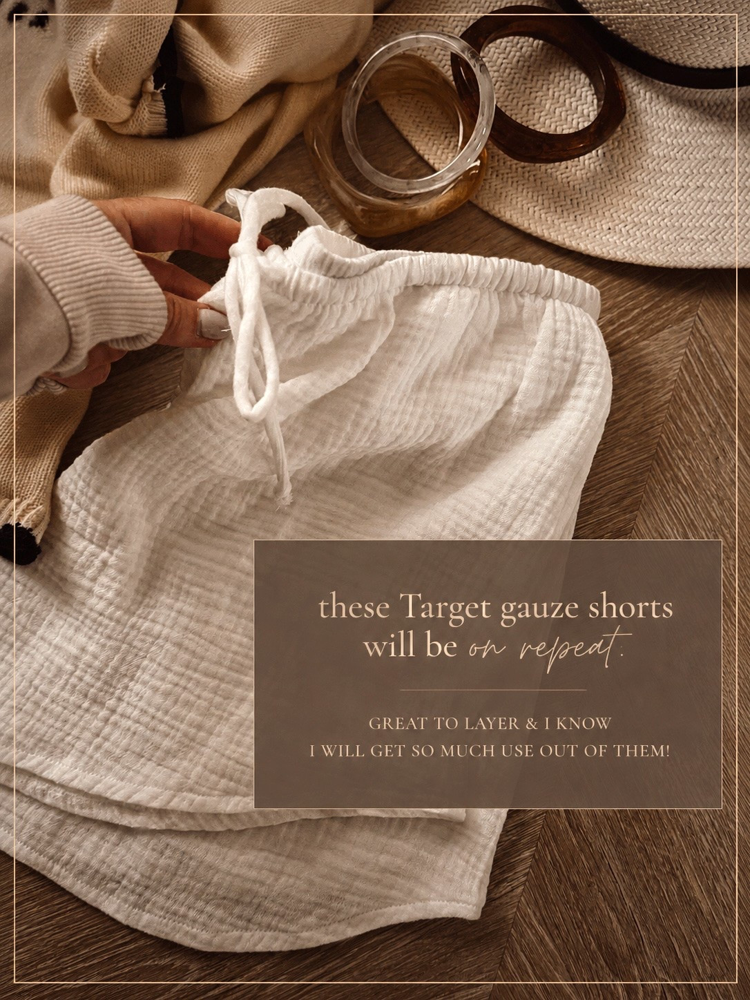 I know I’ll wear these all season long! The Target shorts! I did medium. 🤍

Shorts. Gauze. Summer. Vacation outfit. Swim. Vacation outfits beach. Summer outfits.

#LTKSeasonal #LTKootd #LTKActive
