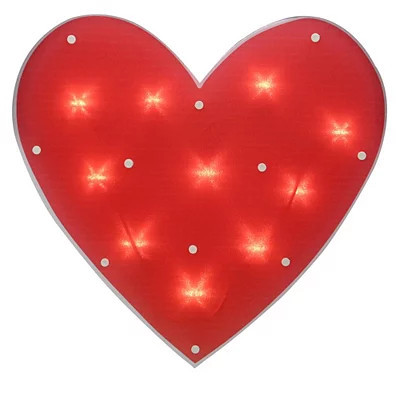 LED Heart Window Decoration, White | Kirkland's Home | Kirklands