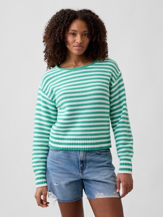 Relaxed Stripe Rollneck Sweater | Gap Factory