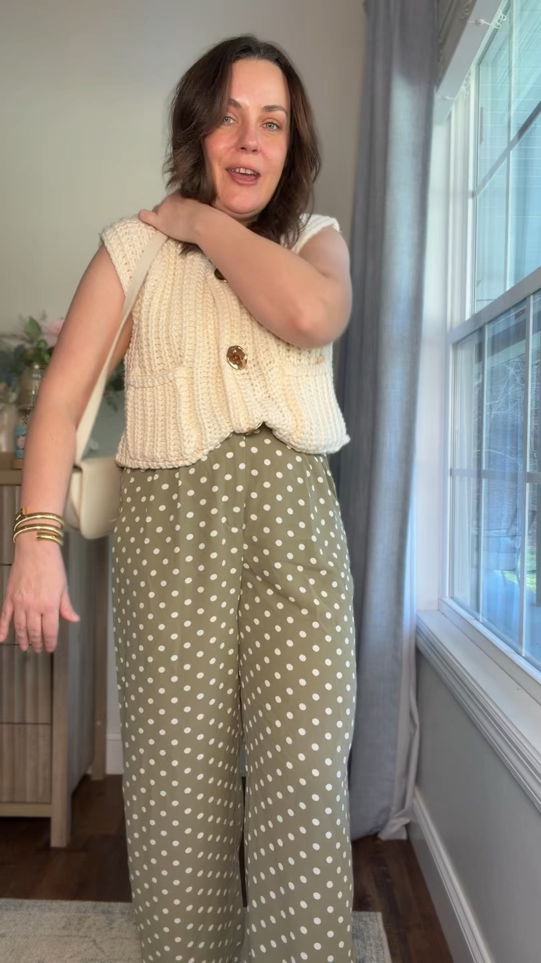 Amazon fashion, vines, plated, polkadot pants, and sweater vest perfect for Summer work wire. Comfy and business casual. 

#LTKSaleAlert #LTKSeasonal #LTKootd