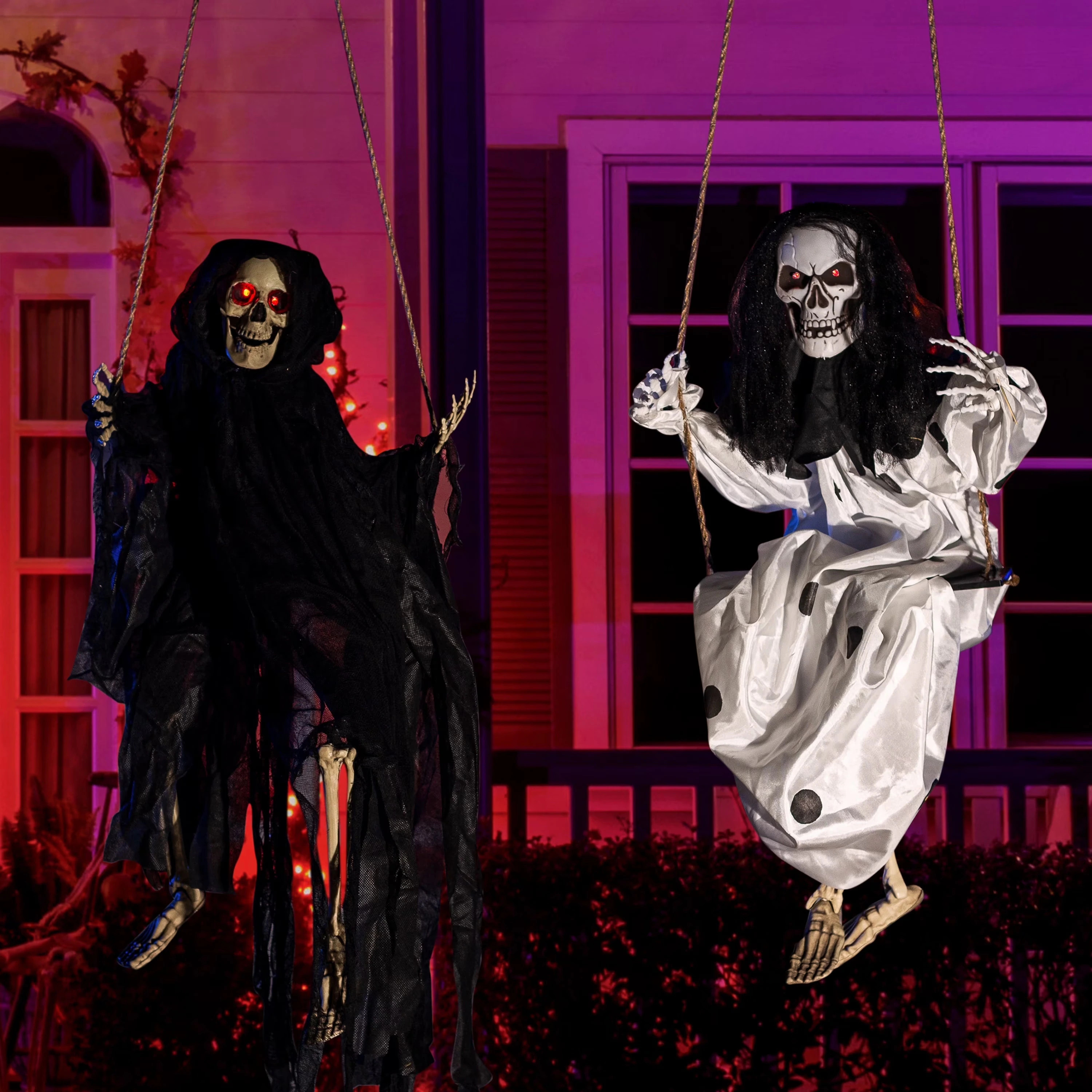Joyfy 2Pcs Halloween Hanging Swinging Ghosts one_size | 13475PM | Lowe's