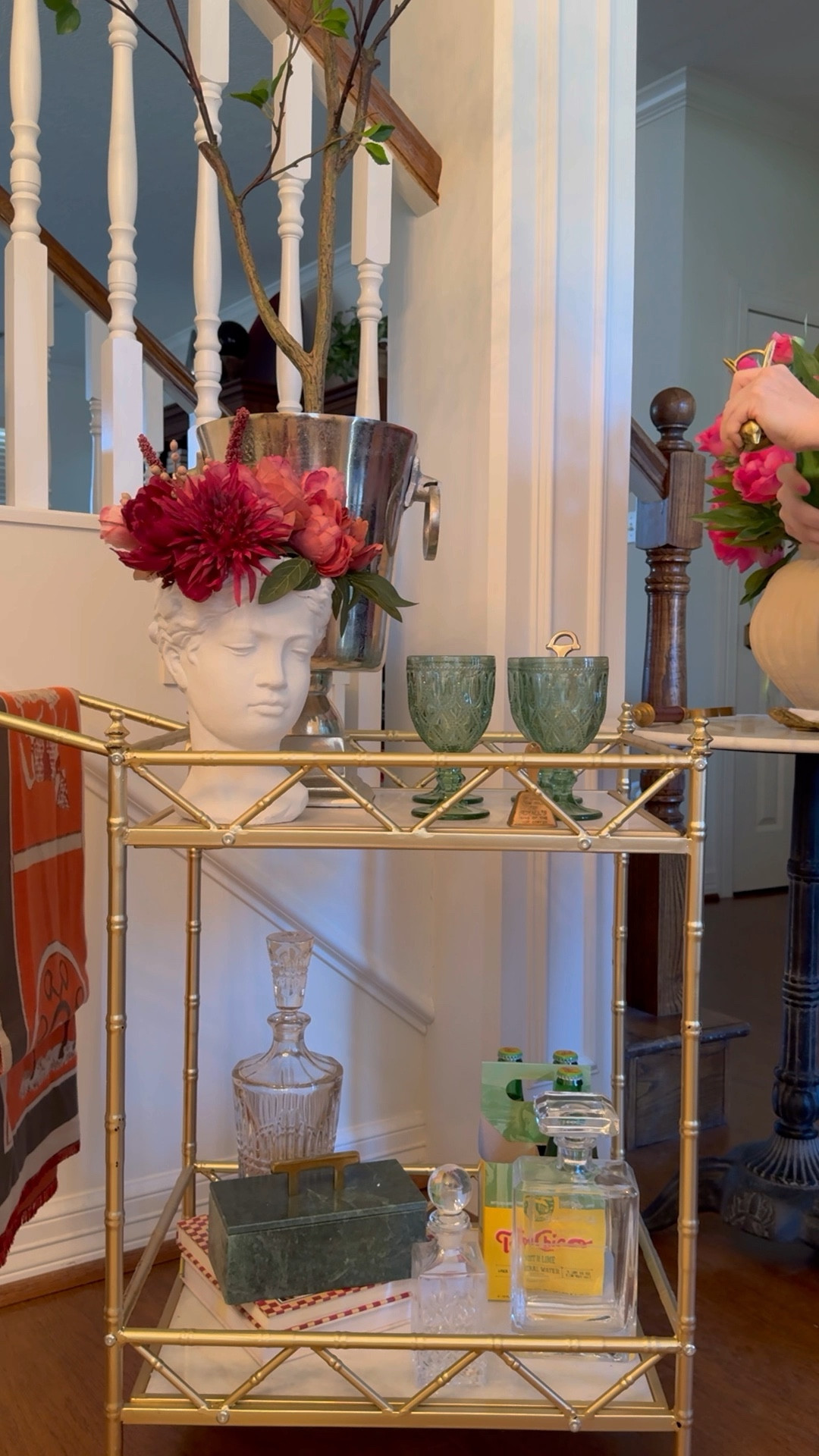 Bar cart, dry bar, home decor, home design, functional decor, entertaining, Valentine’s 

#LTKVideo #LTKhome #LTKfindsunder100