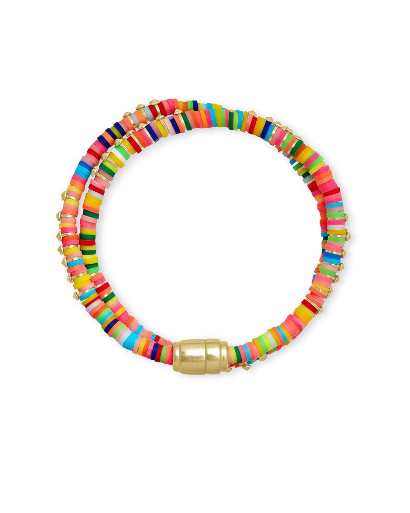 Reece Gold Wrap Bracelet in Neon Mix | Kendra Scott
