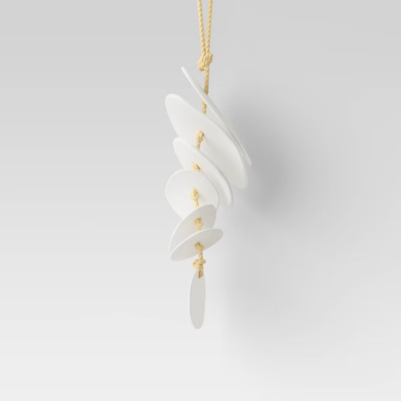 Stoneware Hanging Chimes Matte White - Smith & Hawken™ | Target