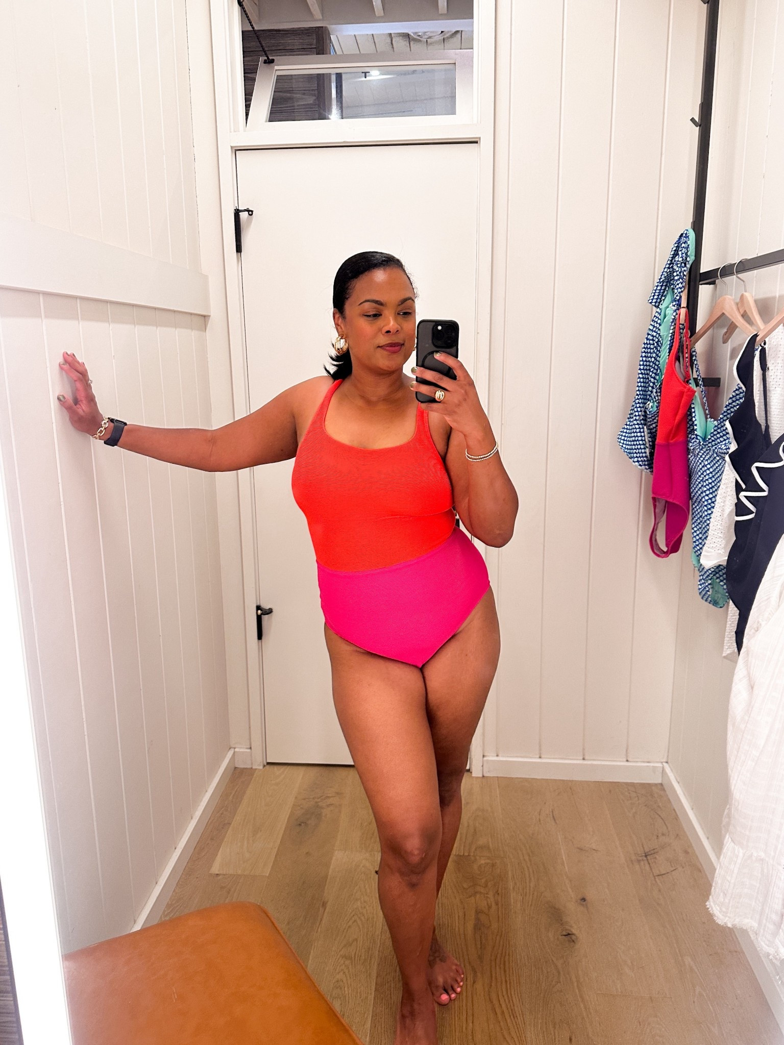 Tommy Bahama swimsuit try-on for a postpartum mom bod! Love the color blocking + how it holds me in. Quality is 👌🏾

#LTKMidsize #LTKSwim #LTKSeasonal