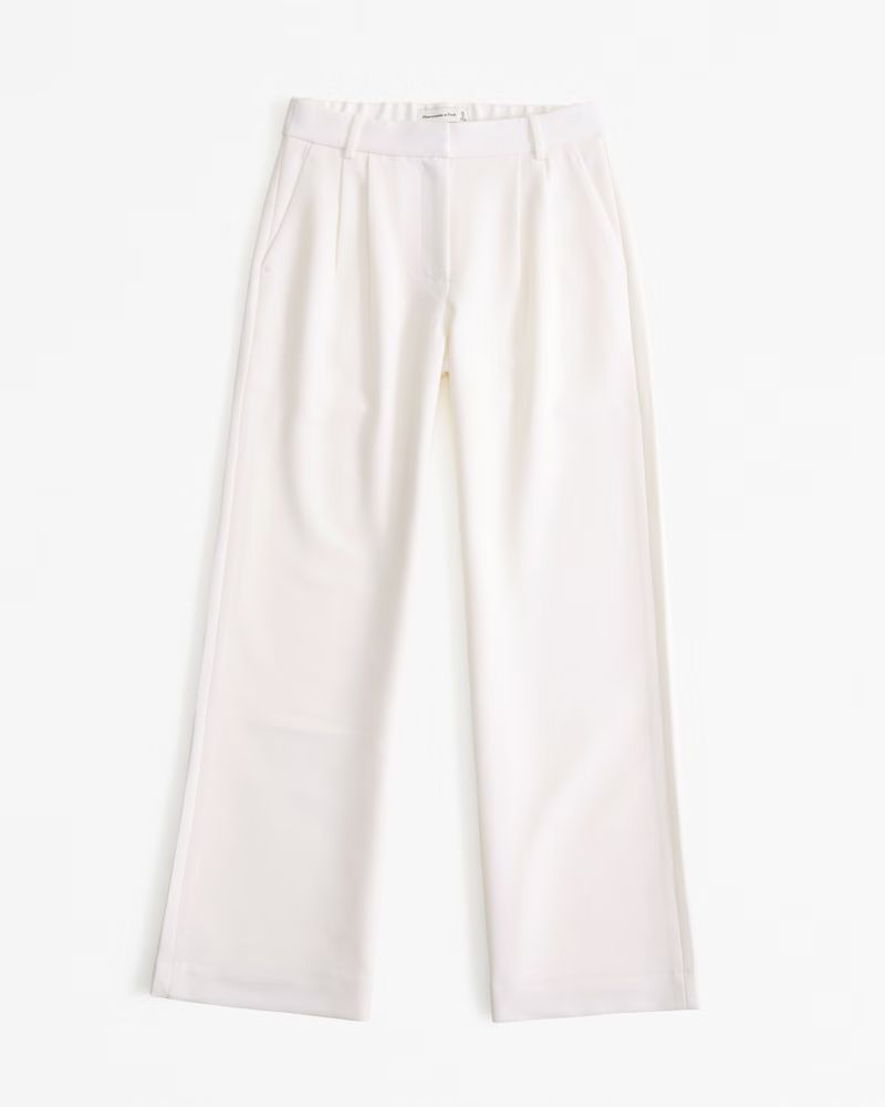 Women's A&F Sloane Low Rise Tailored Pant | Women's Bottoms | Abercrombie.com | Abercrombie & Fitch (US)
