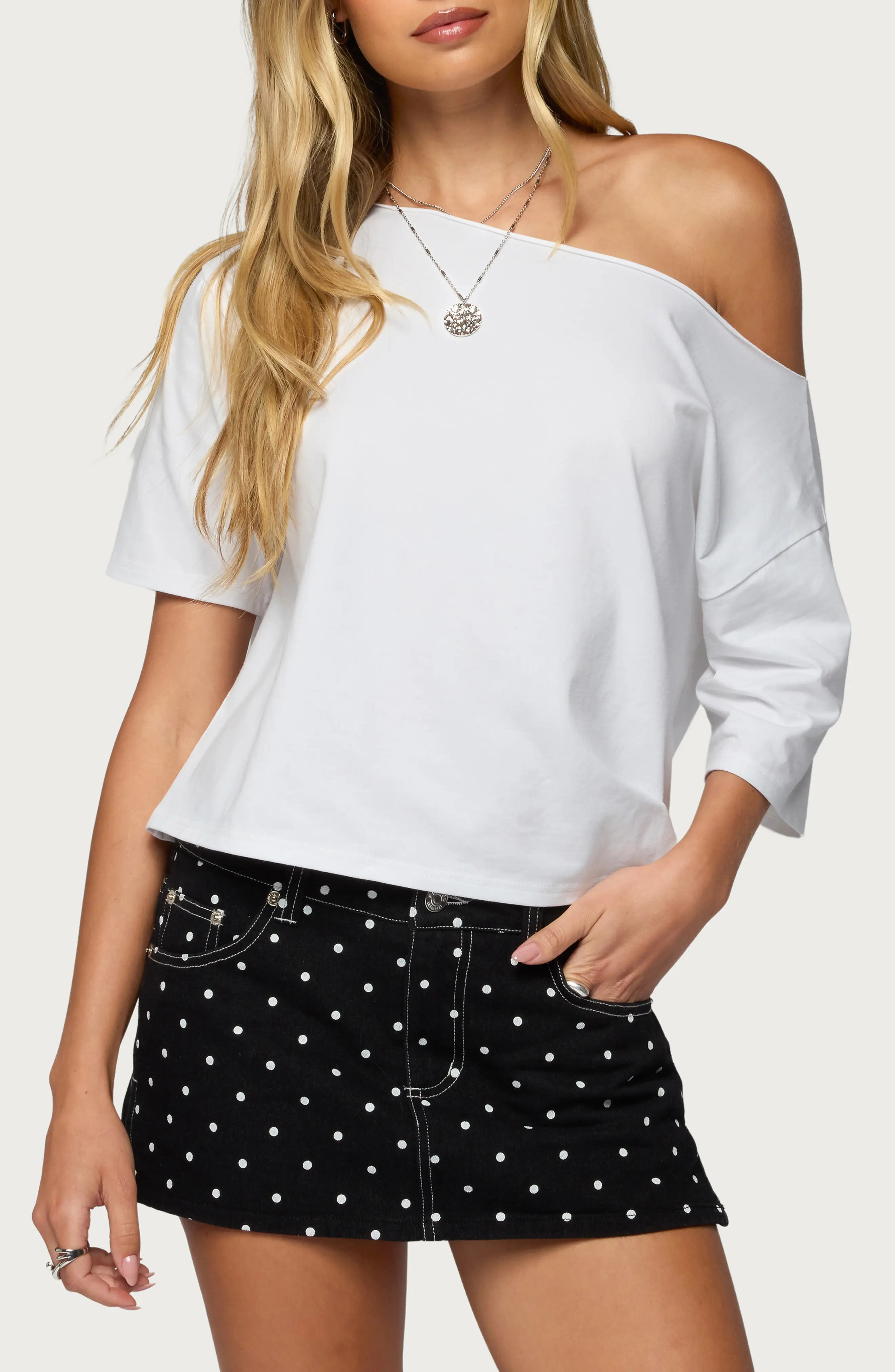 EDIKTED Davida Off the Shoulder Top (Women) | Nordstrom | Nordstrom