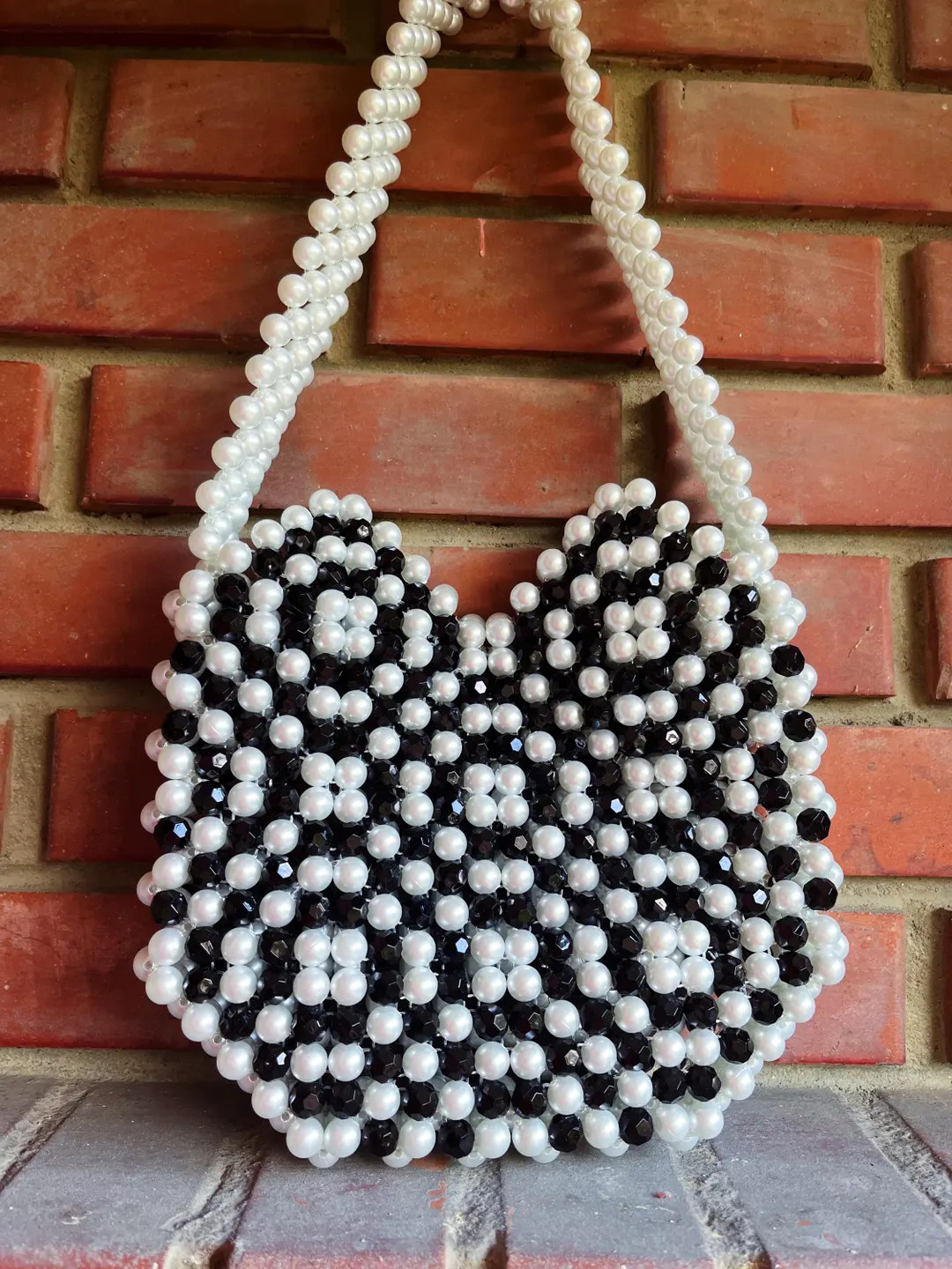 Granny Square Bead Bag, Granny Square, Crystal Beaded Bag,crystal Bead Bag, Bead Shoulder Bag, Be... | Etsy (US)