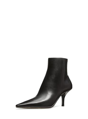 Michael Kors Women's Selina Heeled Bootie, Black/Vachetta Leather, 6 | Amazon (US)