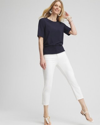 Touch of Cool™ Smocked Waist Tee | Chico's