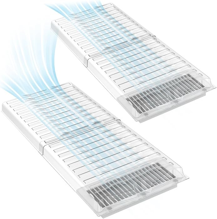 Air Vent Extender for Under Furniture, Floor Vent Deflector for Floor Register Up to 13" Wide, Ex... | Amazon (US)