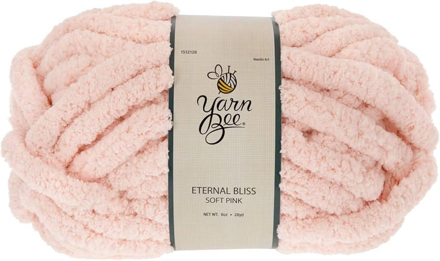 Yarn Bee Soft Pink Yarn for Knitting & Crocheting –Jumbo Eternal Bliss Yarn Skein – Thick Kni... | Amazon (US)