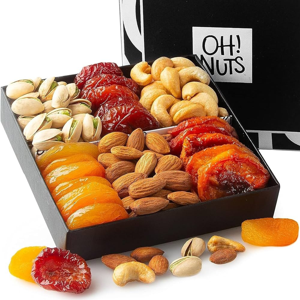 Dried Fruit and Nuts Gift Basket Assorted - Holiday Snack Box for Birthdays, Anniversaries, Care ... | Amazon (US)