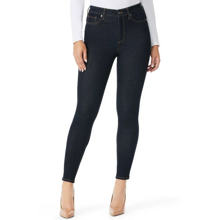 Sofia Jeans by Sofia Vergara Women's Rosa Curvy Super High-Rise Skinny Ankle Jeans | Walmart (US)