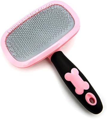 Amazon.com: Glendan Dog Brush & Cat Brush- Slicker Pet Grooming Brush- Shedding Grooming Tools(Pi... | Amazon (US)