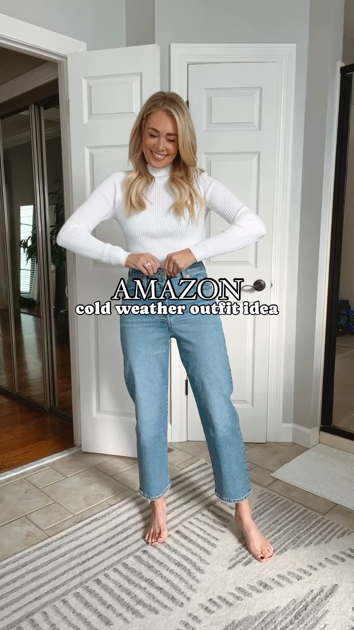 Amazon Cold Weather Outfut Idea // wearing a small in sweater & coat and a 26 in jeans (everything fits true to size)

Coat, dress coat, tan coat, turtleneck sweater, Amazon sweater, jeans, straight leg jeans, boots, booties, cold weather outfits ski outfits, winter outfits

#LTKSeasonal #LTKfindsunder100 #LTKfindsunder50