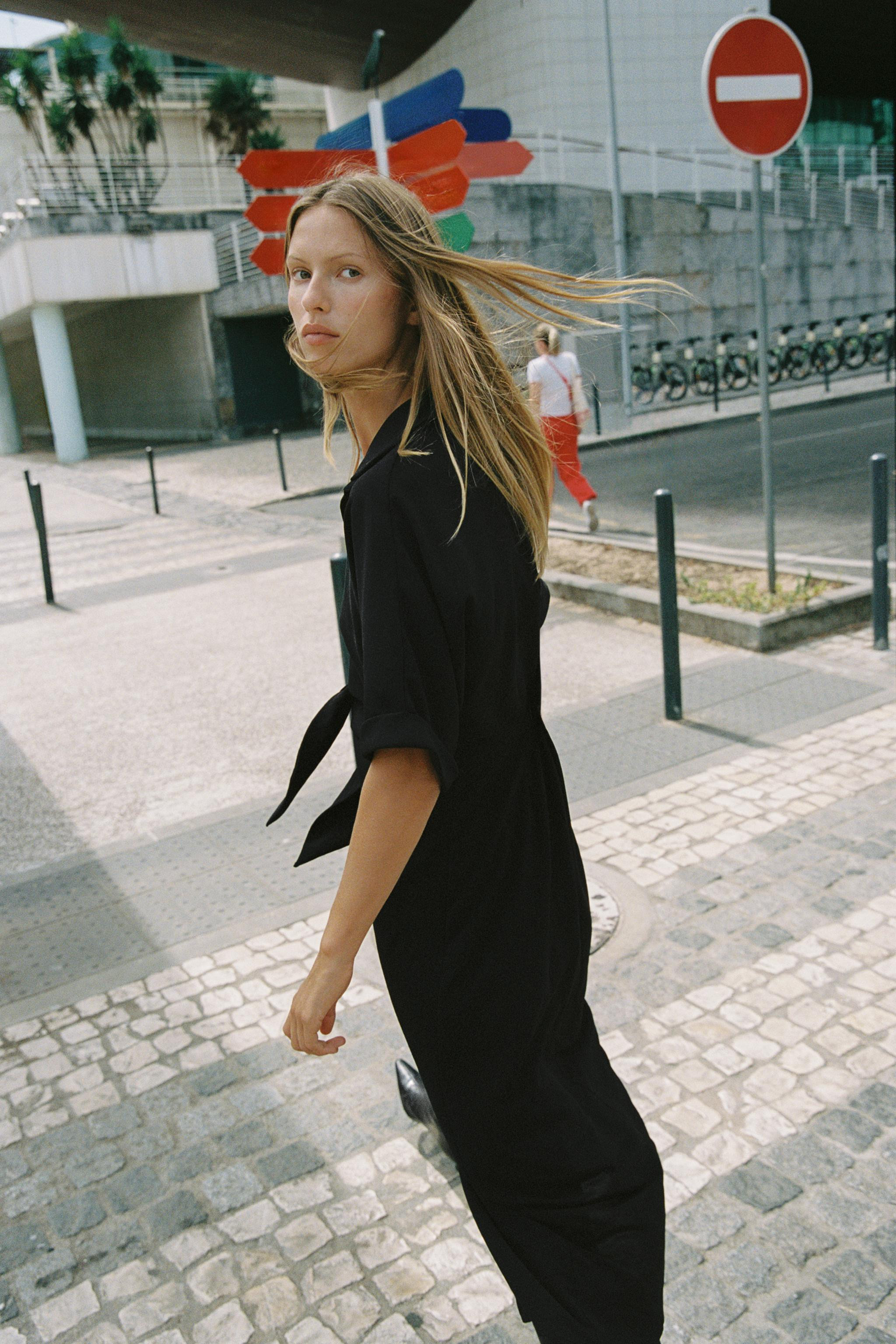 KNOTTED MIDI DRESS | Zara US