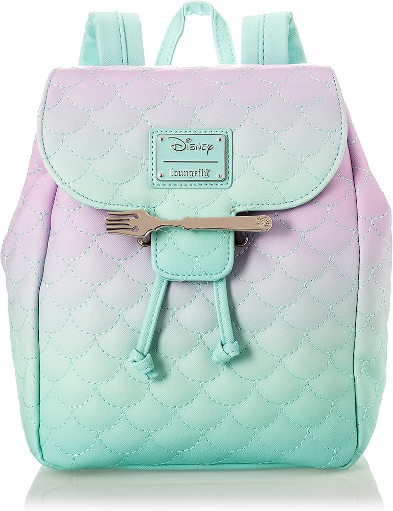 Loungefly Disney Little Mermaid Ombre Scales Womens Double Strap Shoulder Bag Purse | Amazon (US)