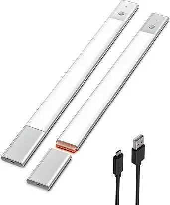 EZVALO Motion Sensor Light Indoor, Rechargeable Under Cabinet Lighting Wireless, 48LED Closet Lig... | Amazon (US)